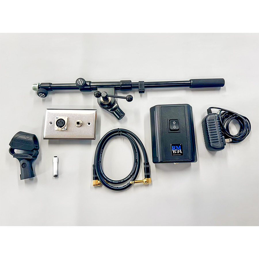 RM Products - Wired Remotely Controlled Motorized Microphone Stand System
